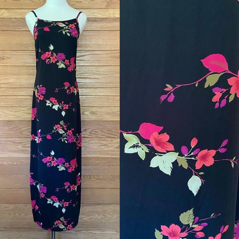 Vintage 90s Y2K a fortiori floral maxi dress
